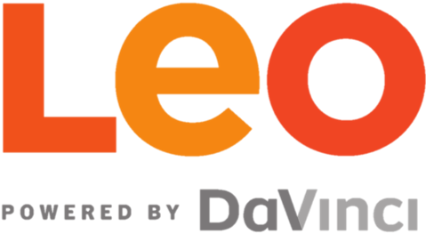 Logo for Leo, powered by DaVinci Education, Inc.